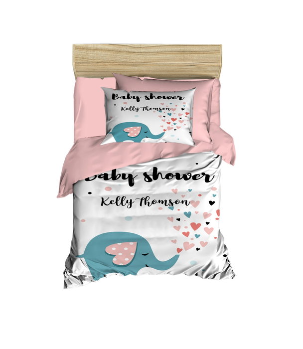 L'essentiel linge de maison Juego de funda nórdica PH132 Rosa, Blanco y Azul L'essentiel linge de maison Juego de funda nórdica PH132 Rosa, Blanco y Azul
